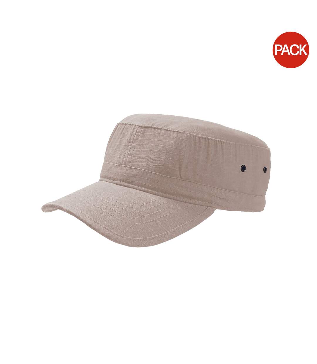 Lot de 2  casquettes militaire adulte beige Atlantis-1