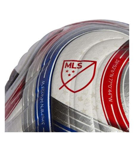 Ballon De Foot Pour Match Motif/style À Rayures Mls Pro Taille Unique Blanc Rouge Bleu Adidas
