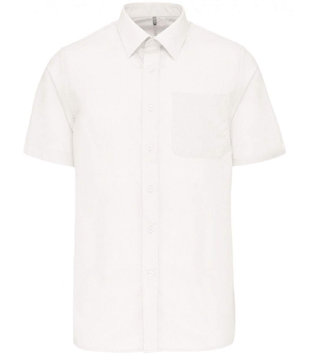 Chemise popeline manches courtes - K551- blanc - homme