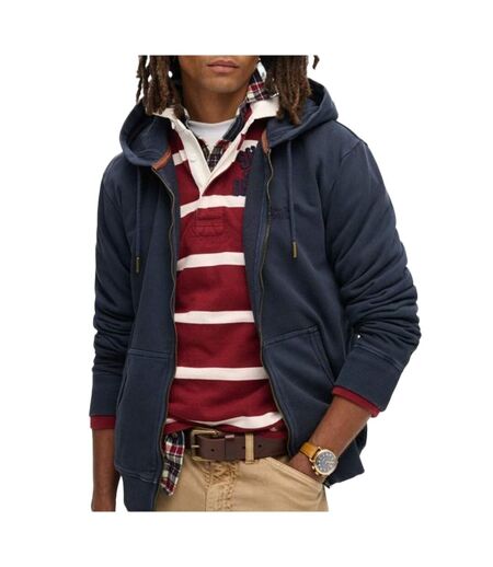 Sweat zippé marine homme superdry plain hood - xxl