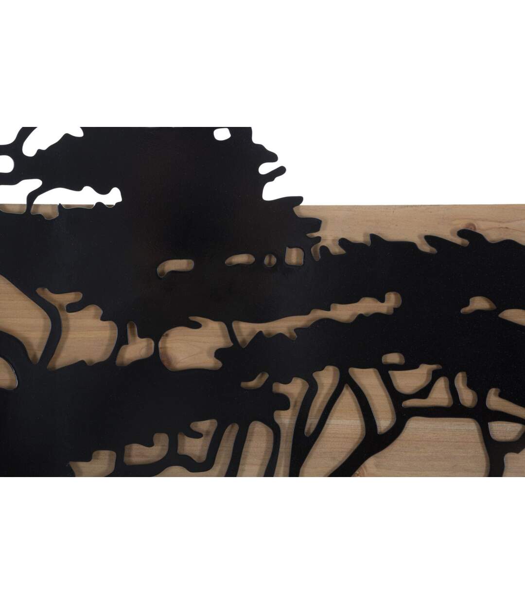 Déco Murale Encadrée Lahos 204cm Naturel & Noir-3