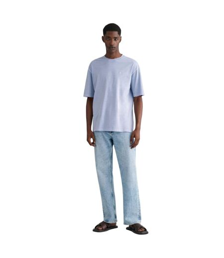 T-shirt Manches Courtes Motif/style Logo Brodé Homme Bleu Gant
