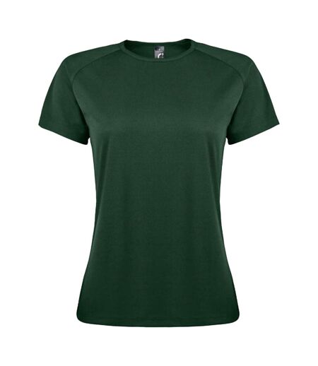 T-shirt Sporty Femme Vert Forêt SOLS