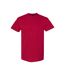Mens Heavy Cotton T-shirt Cardinal Red Gildan-1