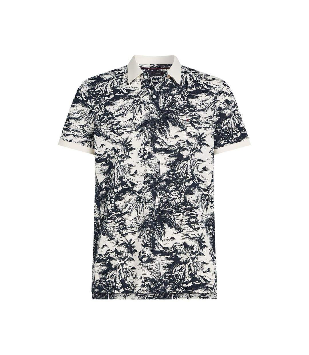 Polo Homme Rose Foncé Violet Imprimé Tommy Hilfiger-2