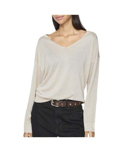 Pull beige femme vila novy