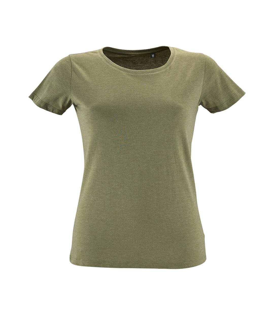 T-shirt regent femme kaki chiné SOLS-1