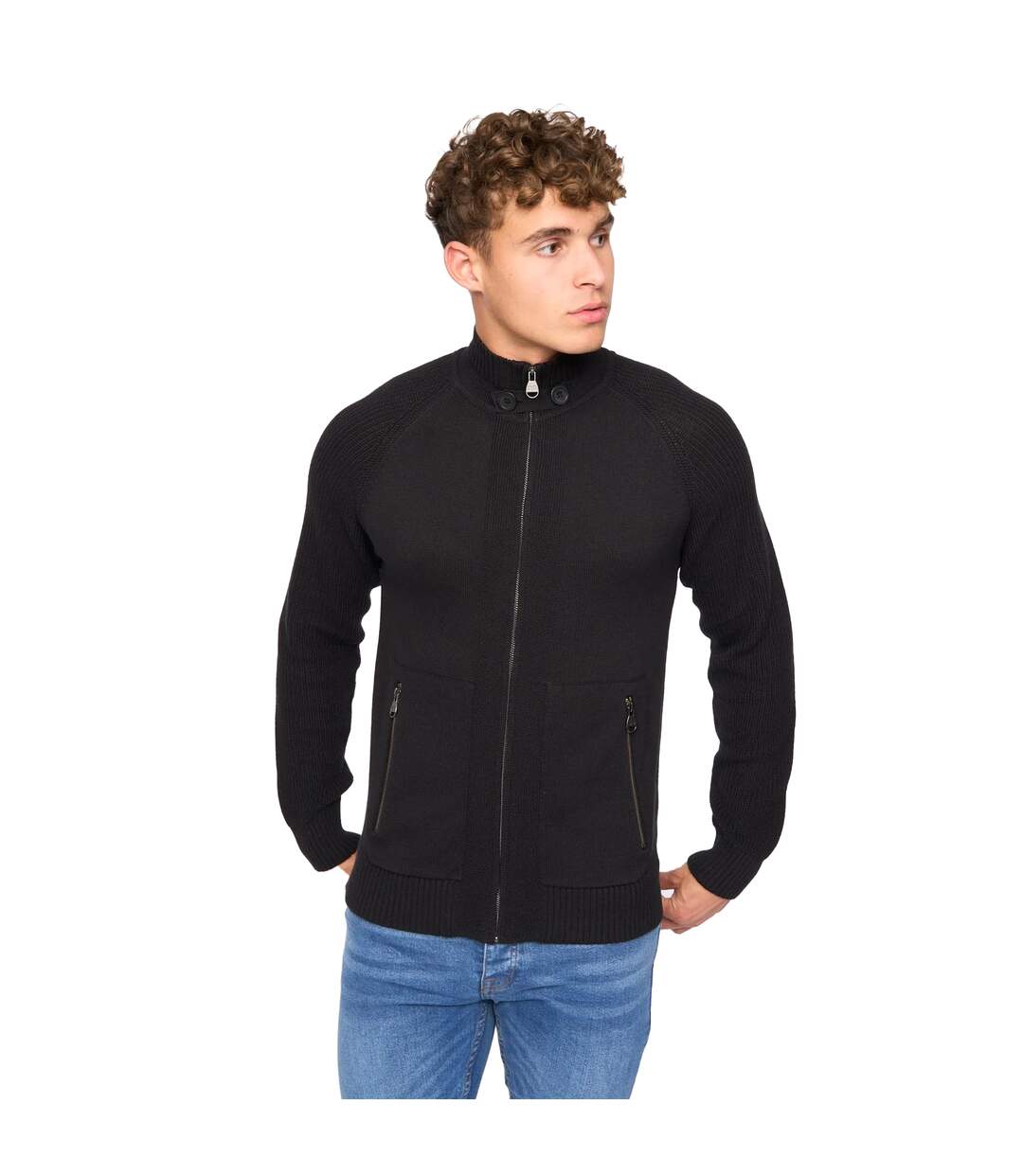 Pull birchin homme noir Crosshatch