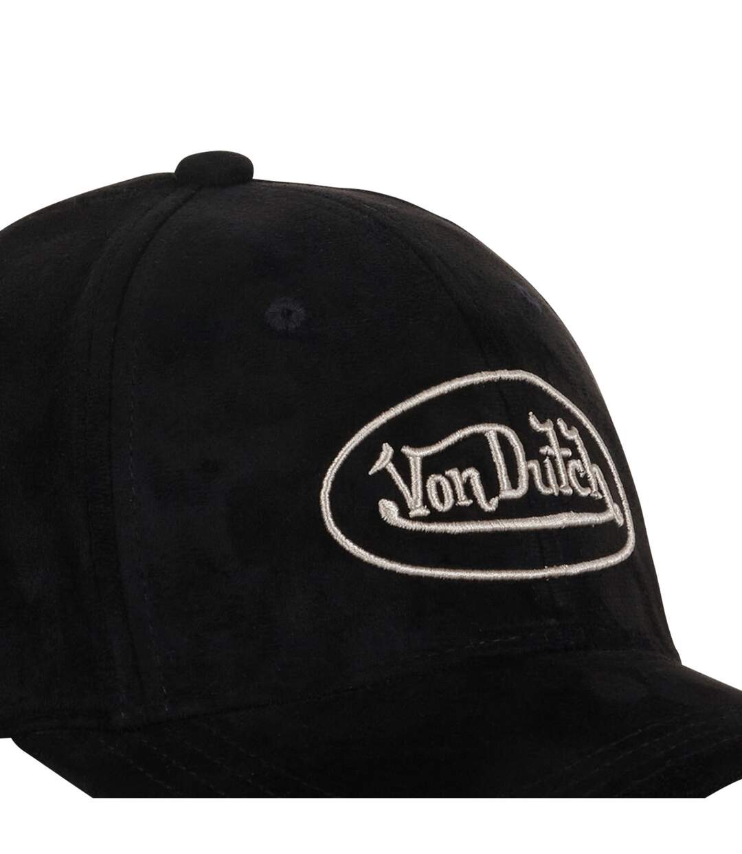 Casquette baseball en suedine Black Vondutch-3