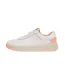 Womens/ladies Leather Trainers White Pink FitFlop-2