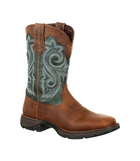 Bottes De Cowboy Lady Rebel Pro Femme Marron Vert Durango