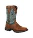 Bottes De Cowboy Lady Rebel Pro Femme Marron Vert Durango-1