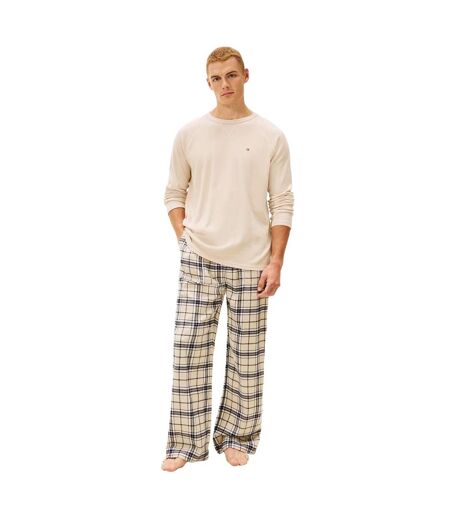 Ensemble De Pyjama Long Homme Crème Tartan Tommy Hilfiger