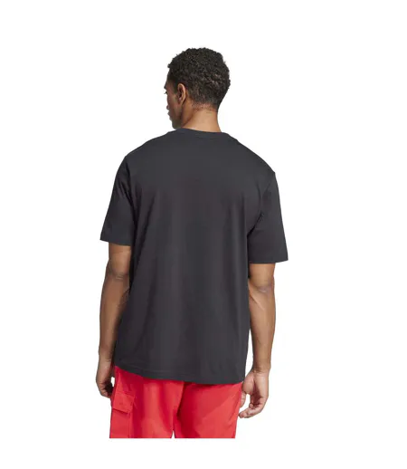 Mens Essentials Logo Single Jersey T-shirt Black Adidas