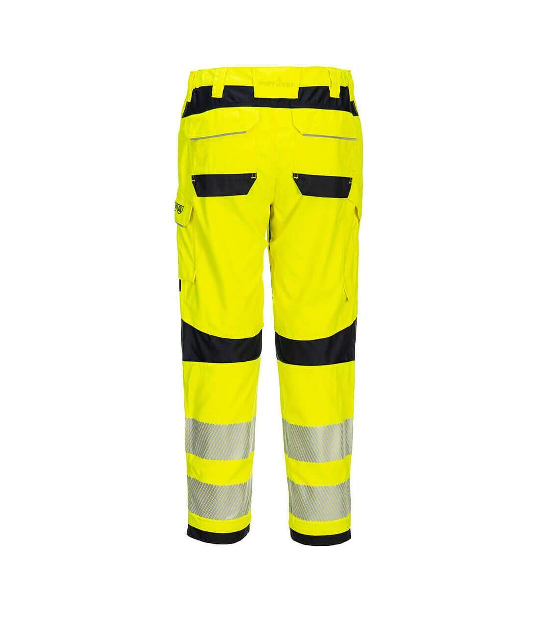 Womens/ladies Pw3 Modaflame Hi-vis Work Trousers Yellow Black Portwest-3