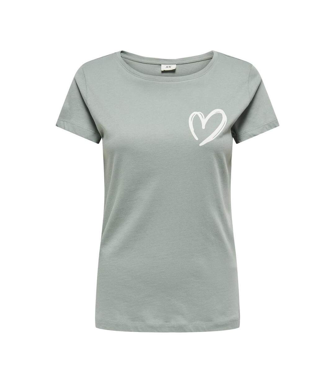 T-shirt vert femme jdy smoke - l-1