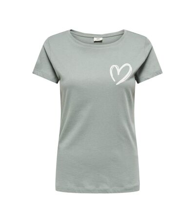 T-shirt vert femme jdy smoke - l