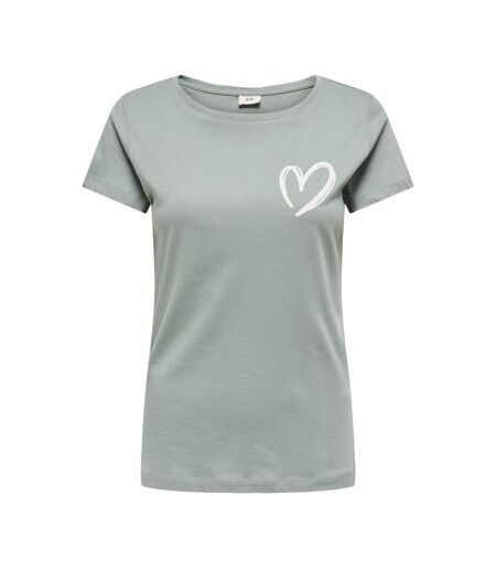 T-shirt vert femme jdy smoke - l