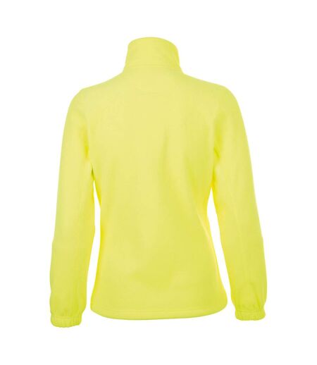 SOLS Womens/Ladies North Full Zip Fleece Jacket (Neon Yellow) - UTPC344