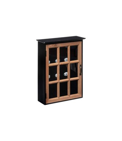 Boîte à Clés en Bois Milana 40cm Noir
