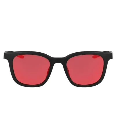 Square Everyday Sunglasses One Size Black Red Nike