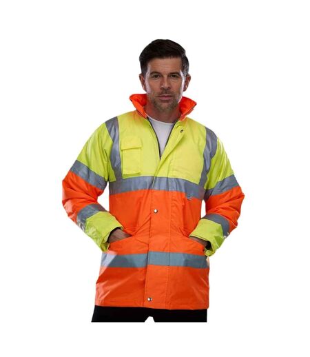 Yoko Veste Hi-Vis contrastée unisexe pour adultes (Jaune/Orange) - UTPC6693