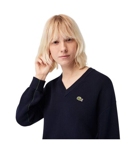 Sweat Femme Bleu Marine Foncé Lacoste