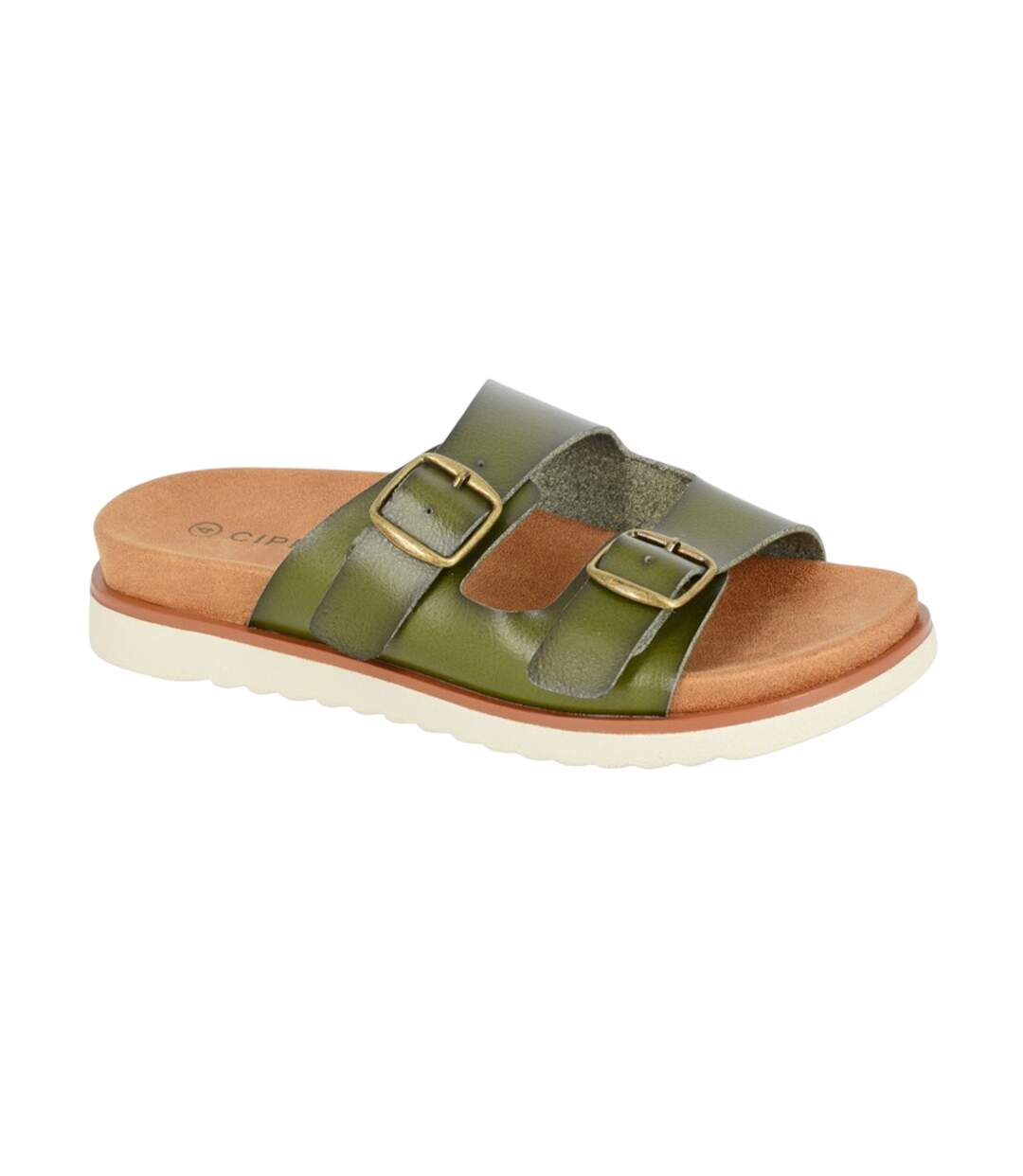 Sandales mules tiberia femme vert Cipriata-1