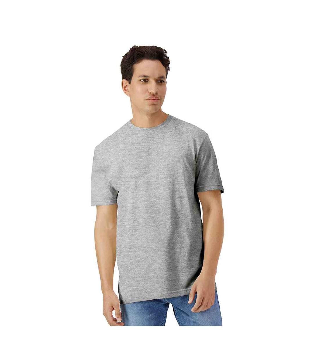 T-shirt homme gris chiné Gildan