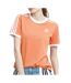 T-shirt Orange Femme Adidas 3 Stripes - 12A