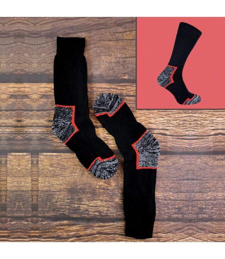 3 Pack Mens Heavy Duty Cotton Cushioned Work Boot Socks