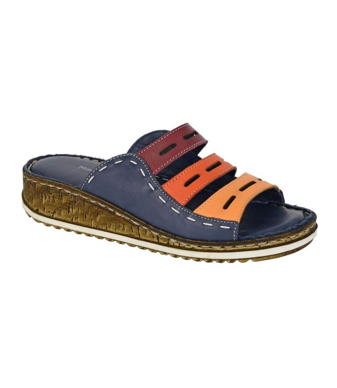 Mules femme bleu / multicolore Mod Comfys-1