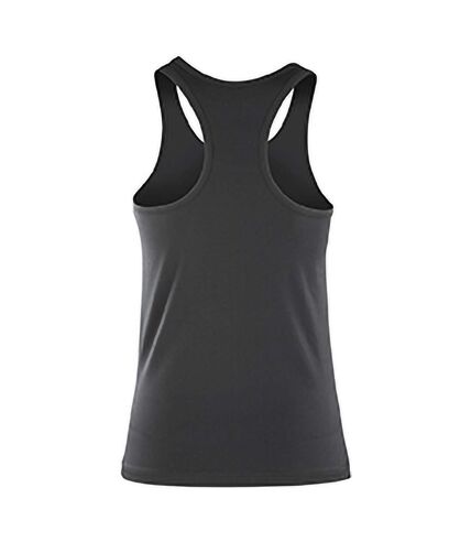 Spiro Womens/Ladies Impact Softex Sleeveless Fitness Tank Top (Black)