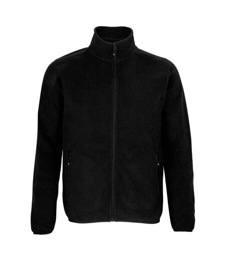 SOLS Mens Factor Recycled Fleece Jacket (Black)