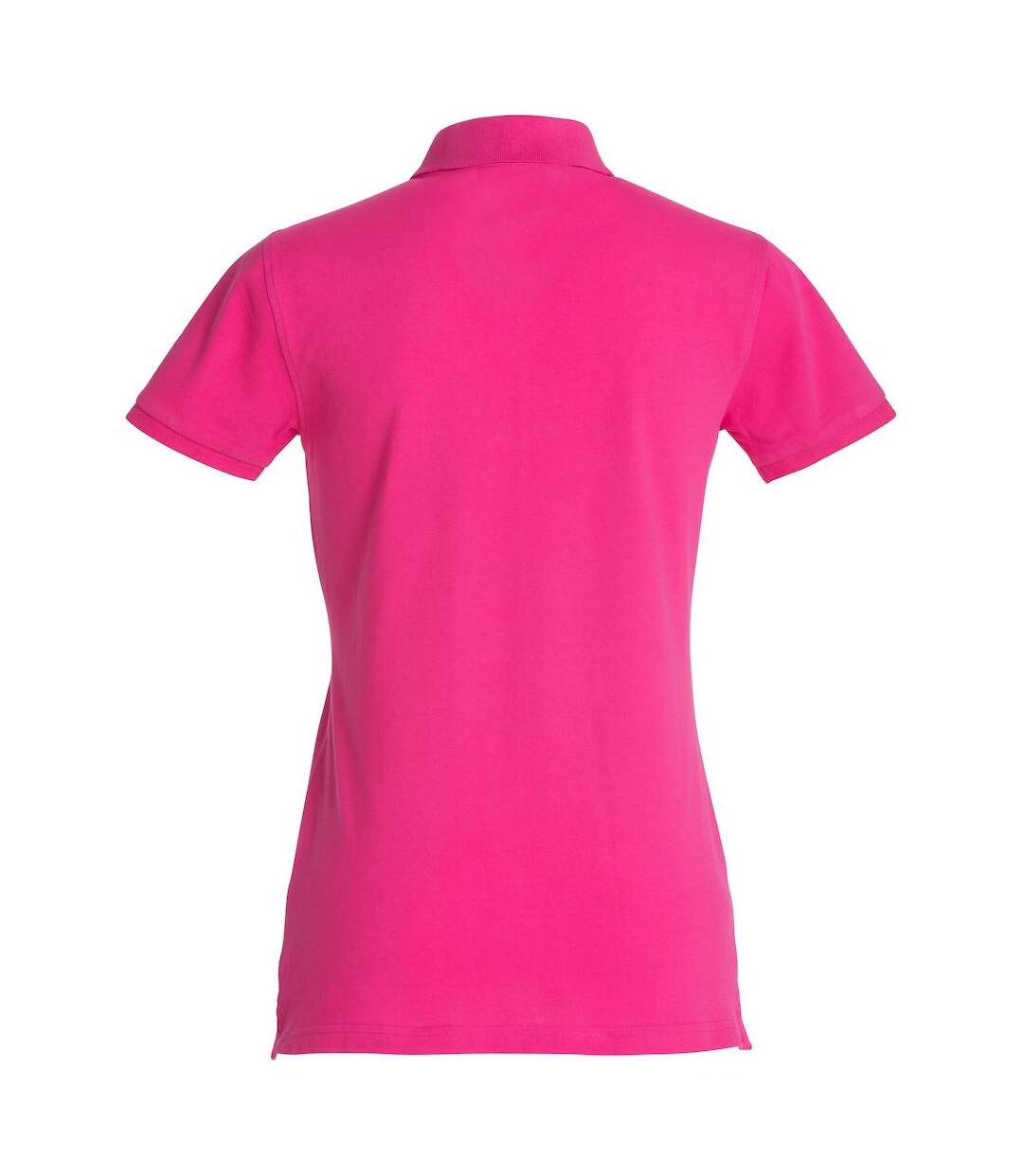 Polo premium femme rose cerise vif Clique-2