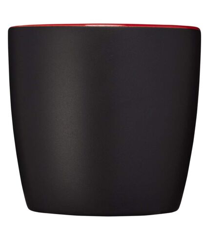 Riviera ceramic mug 8.4 x 8.8 cm solid black/red Bullet