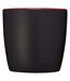 Riviera ceramic mug 8.4 x 8.8 cm solid black/red Bullet