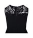 Womens/ladies Block Lace Detail Jumpsuit Black Urban Classics-4