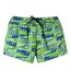 Womens/ladies Woven Repeat Logo Swim Shorts Green Puma-2