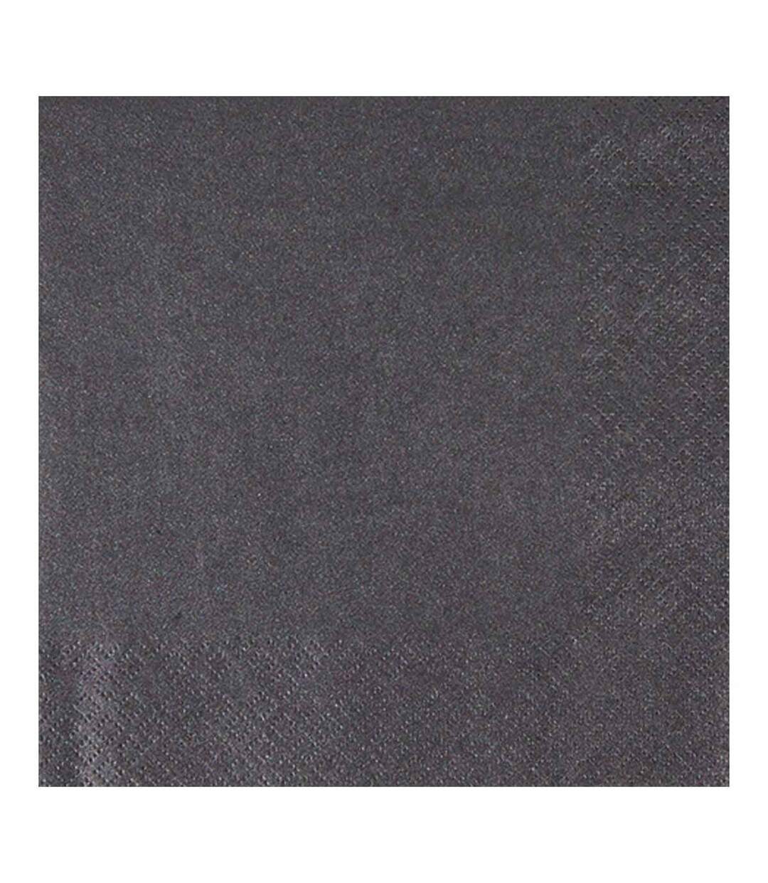 Lot de 20 Serviettes en Papier Cocktail 33x33cm Noir-1