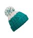 Apres beanie emerald/soft white Beechfield-1