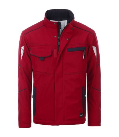 Veste de travail matelassée softshell unisexe - JN853 - rouge