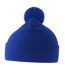 Unisex Adult Wind S Pom Pom Recycled Double Skin Cuffed Beanie Royal Blue Atlantis-1