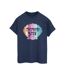 Disney Femme/Les femmes The Little Mermaid - T-shirt boyfriend en coton amusant (Bleu marine) - UTBI31050-1