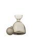 Vase Bouteille Bouchon en Verre Yoko 29cm Grège-2