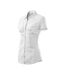 Chemisier Motif/style Uni Chic Femme Blanc Malfini-4
