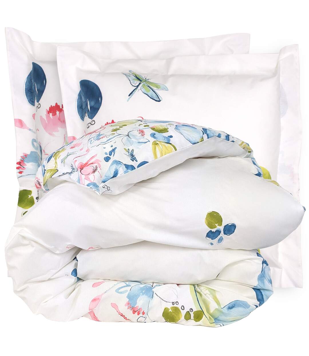 Parure de lit percale NENUPHAR Taie 65x65 cm-2