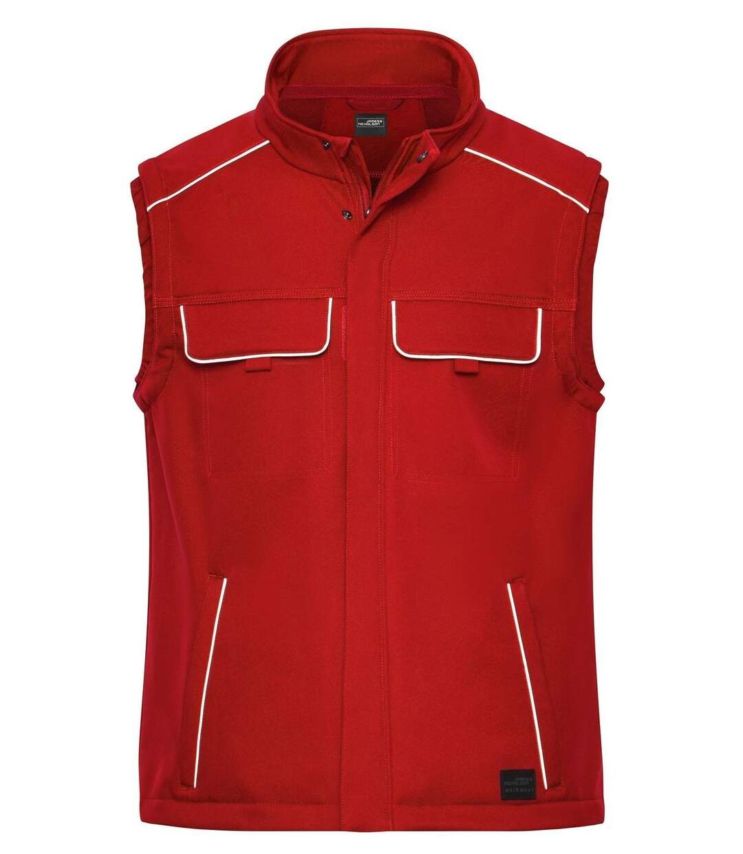 Gilet de travail bodywarmer softshell - JN883 - rouge-1