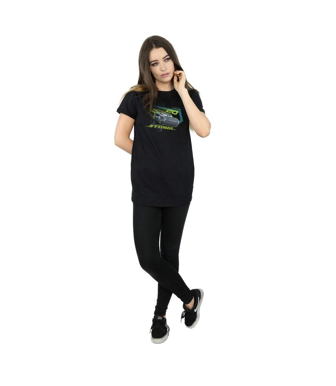 Disney - T-shirt CARS JACKSON STORM - Femme (Noir) - UTBI16031-4