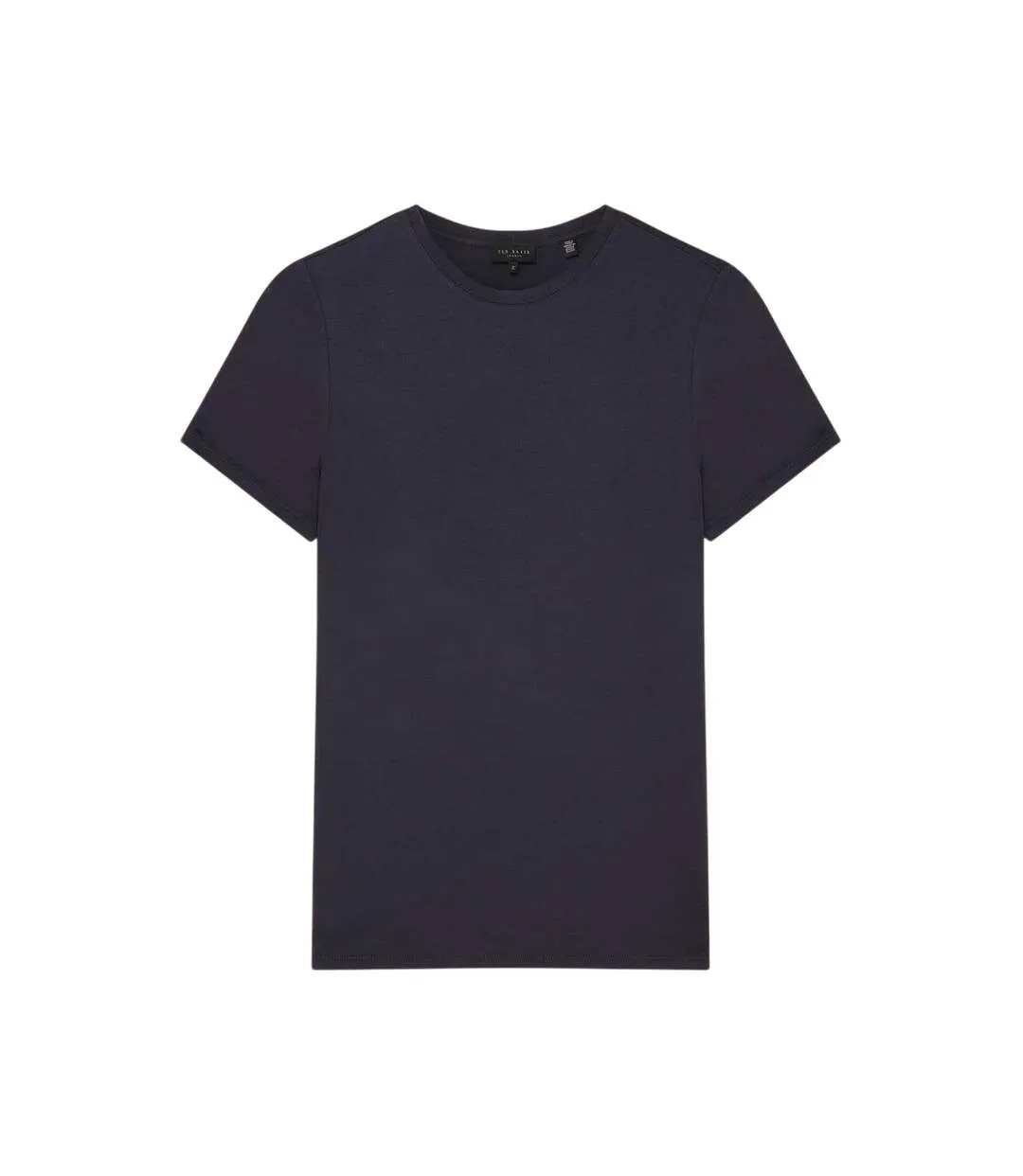 Womens/ladies Plain Slim T-shirt Navy Ted Baker-2